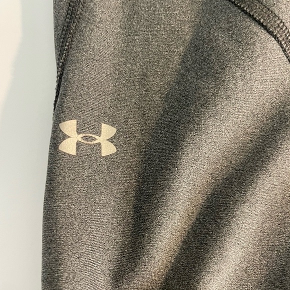 Under Armour Womens Gray Compression Leggings Cutouts Workout Medium M - Picture 3 of 7